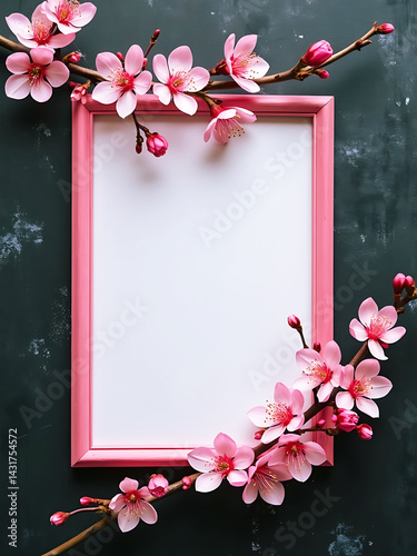 Flower blossoms Blank Photo Frame