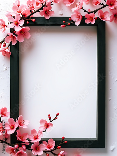 Flower blossoms Blank Photo Frame