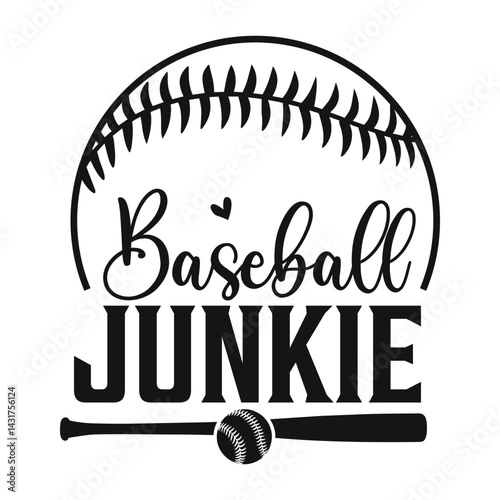 Baseball Junkie, Baseball tshirt design
