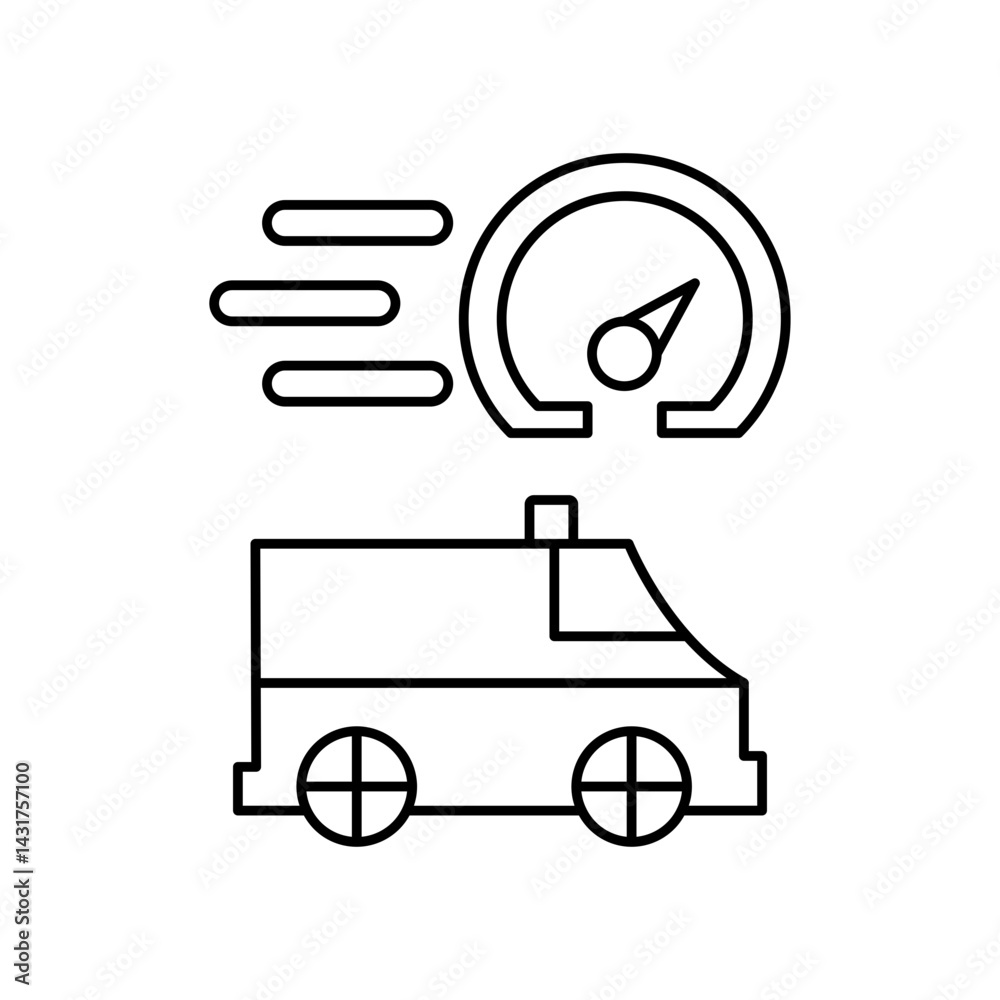 fast ambulance car icon design fast ambulance car icon design