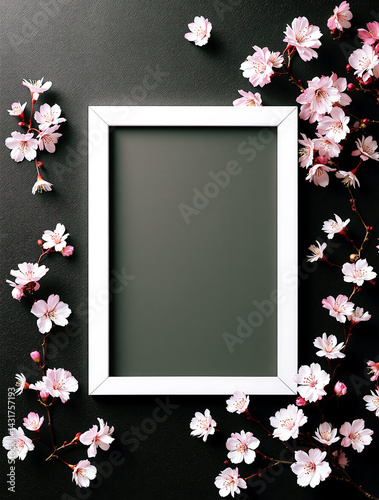 Flower blossoms Blank Photo Frame