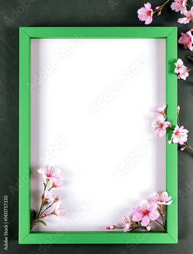 Flower blossoms Blank Photo Frame
