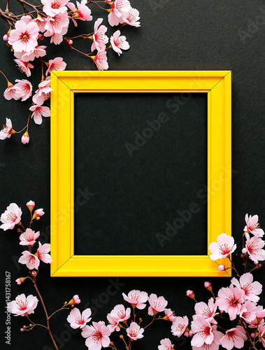 Flower blossoms Blank Photo Frame