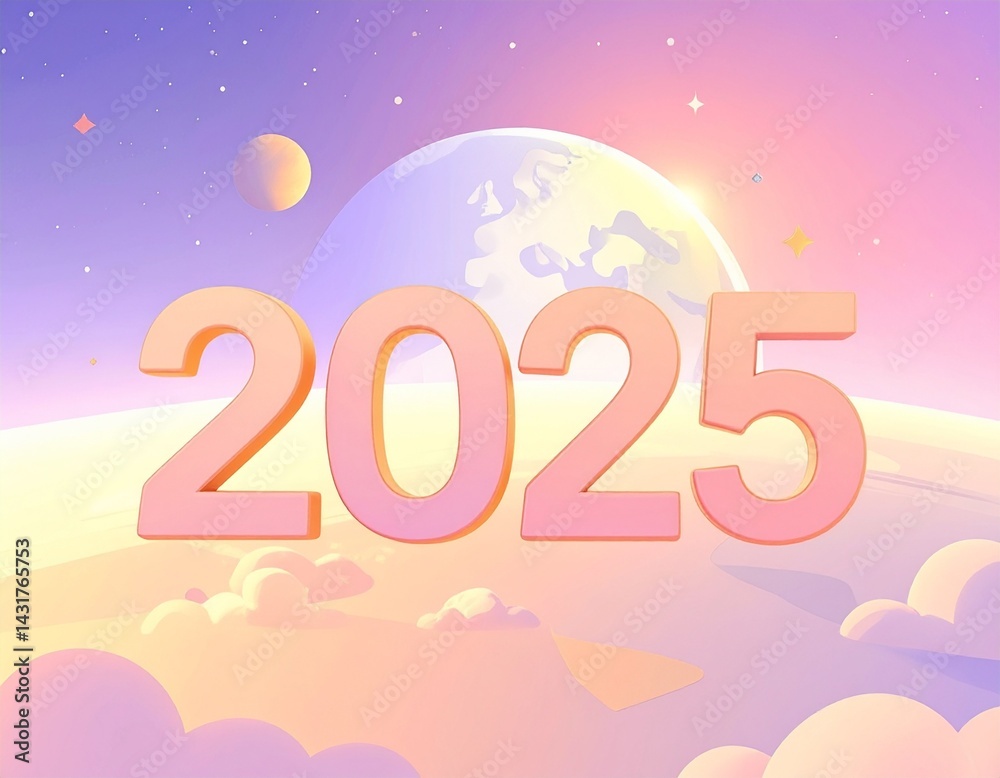 Earth day 2025 background with planet earth view from space.
