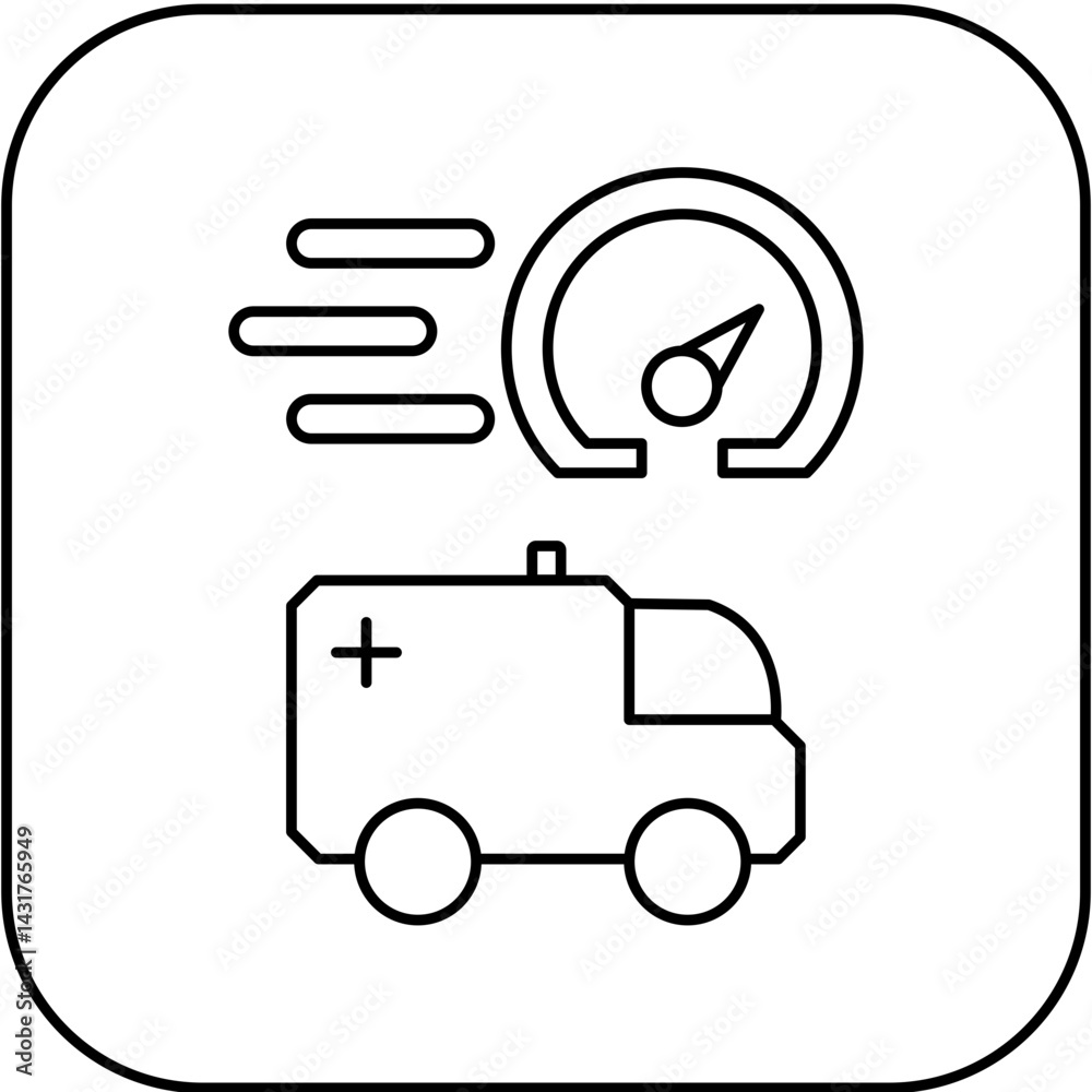fast ambulance car icon design fast ambulance car icon design