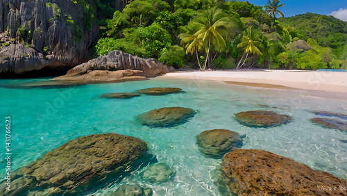 Beautiful tropical beach and sea
