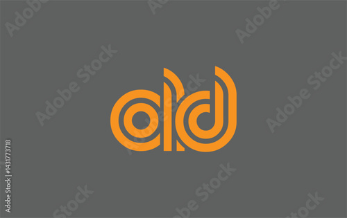 OLD Creative Unique Modern Letter Logo Design. Stylized logo featuring a unique letter design, presenting abstract minimalist aesthetics and modern appeal.