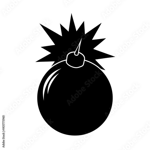 Explosion Vector on White Background Dynamic Blast Clipart for Action Designs photo