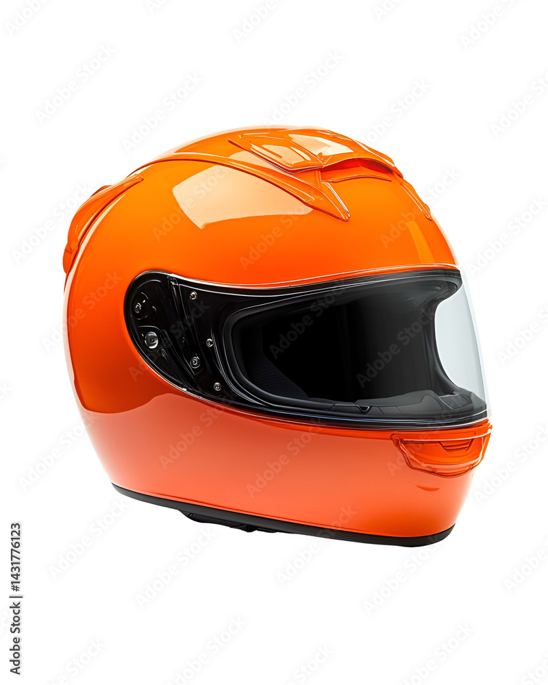 Bright Orange Motorcycle Helmet Safety Gear Head Protection Bright Orange Motorcycle Helmet Safety Gear Head Protection