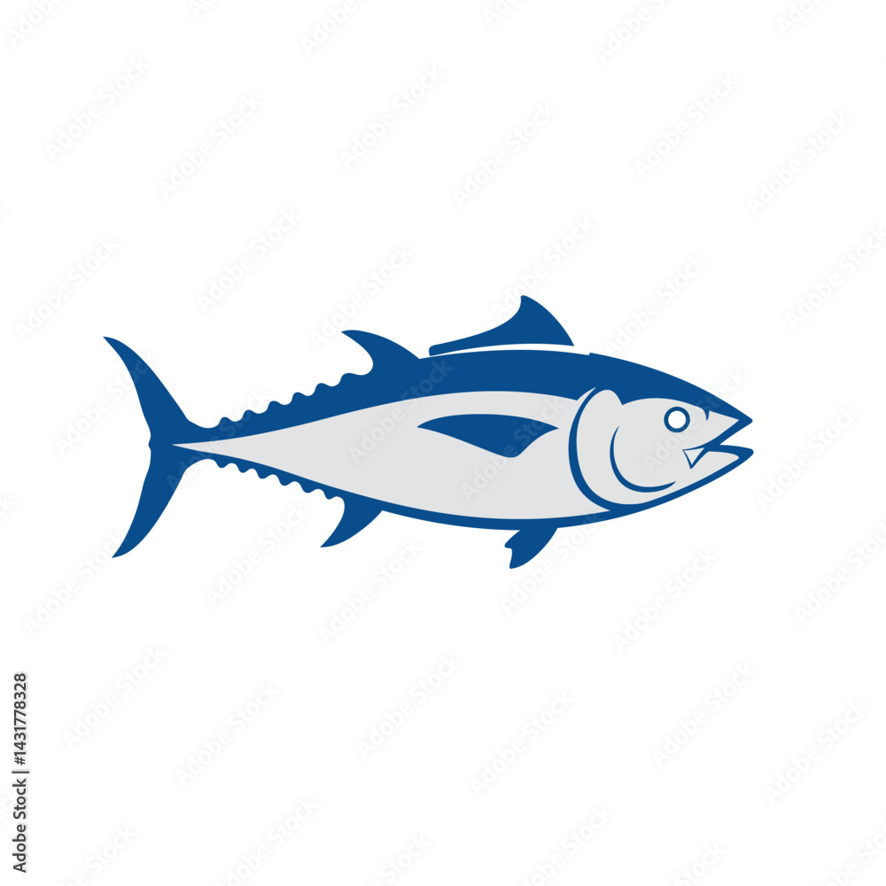 Illustration vector graphic of tuna fish perfect for concept icon seafood Illustration vector graphic of tuna fish perfect for concept icon seafood