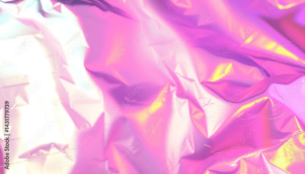 Fototapeta premium Abstract iridescent folds