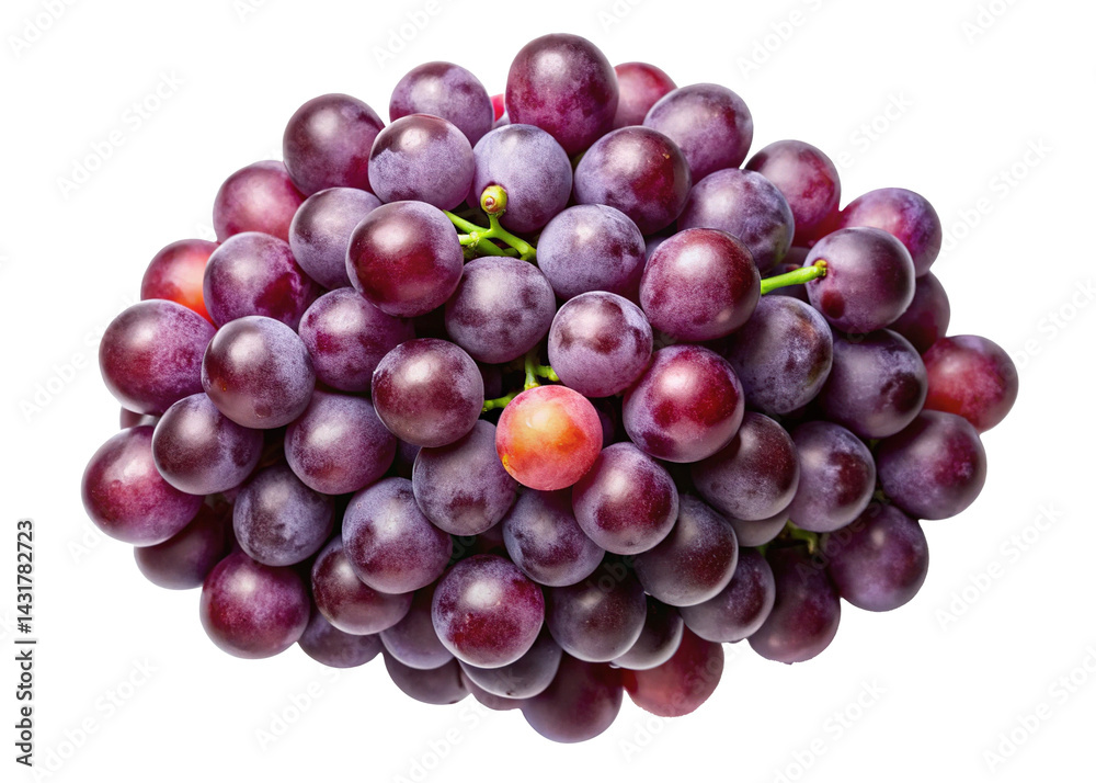 A luscious bunch of fresh red grapes isolated on a clean Trensprent Background png A luscious bunch of fresh red grapes isolated on a clean Trensprent Background png
