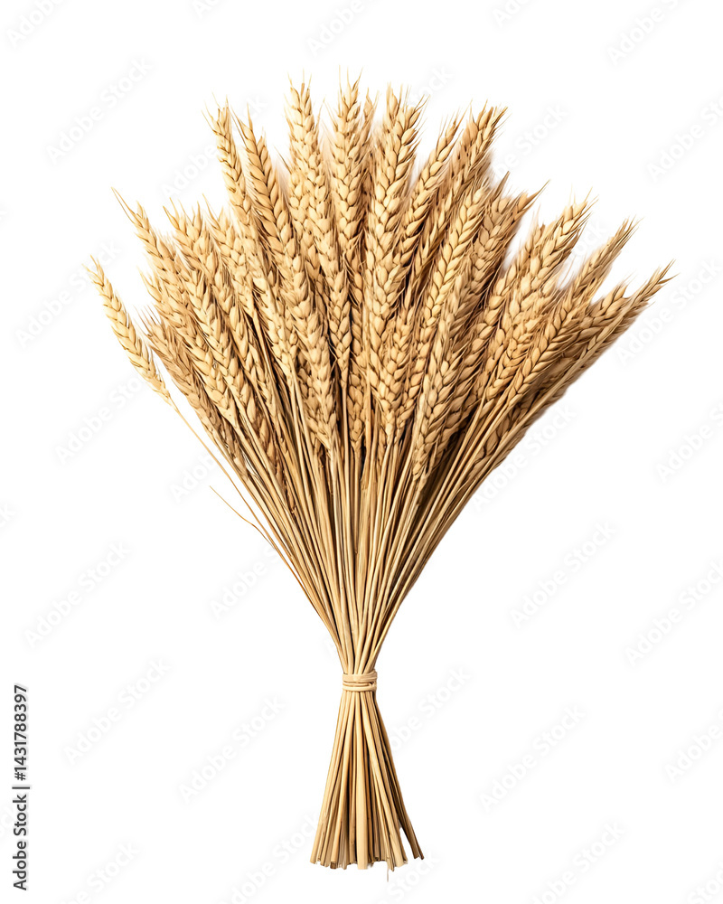Fototapeta premium Golden Wheat Sheaf Abundant Harvest Nature Bounty