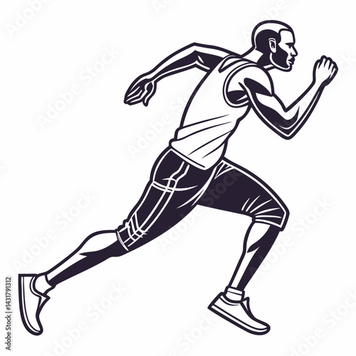 Athlete-running-icon  High-Quality Digital Running Graphic Design