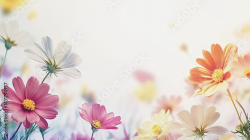 Wallpaper Mural Elegant wedding invitation card background . Minimal hand painted watercolor Chamomile flowers texture template background. Design for wedding, vip cover, poster, rsvp moderncard.Valentine's Day Torontodigital.ca
