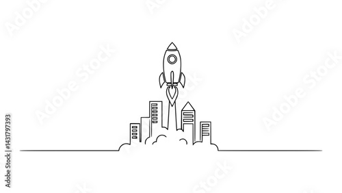 Startup Launch Concept
