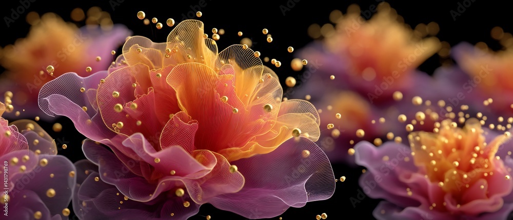 Obraz premium Abstract Floral Composition