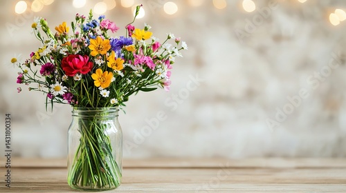 Vibrant wildflower bouquet closeup natural setting floral photography rustic environment captivating perspective