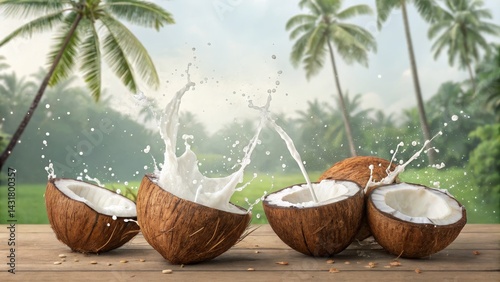 Coconut Milk Splash Tropica...