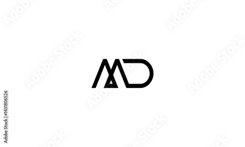 Free Download MD initial letter logo - GFXLoad