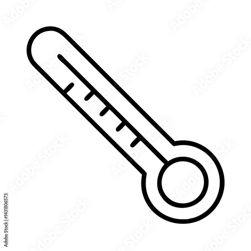 Thermometer icon vector illustration for medical temperature check and weather forecast symbol design