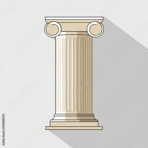 classic column vector illustration