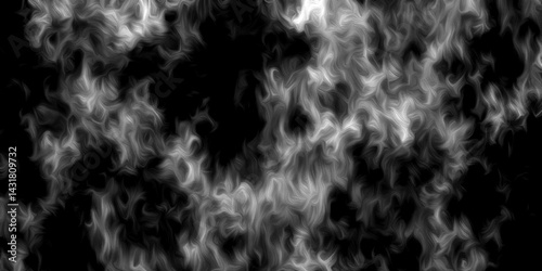 White vector cloudiness, mist or smog background. Gray smokey textured design. Mist flowing design on a dark background. Gray flame textured illustration design. Abstract art smoke on black background