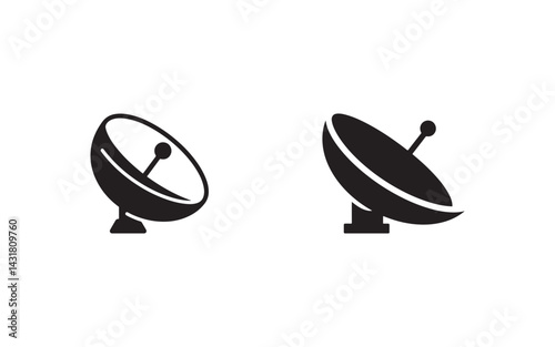 satellite dish isolated on white