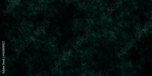 Dark abstract green jade colored smoke textured oil paint art background. Dark green smoke flowing on a black canvas. 