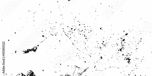 Abstract texture of grunge white and black scratches and cracks distressed dust wall background. vintage of old surface background. pattern and texture of cracks, scratches rusty wall and chip.