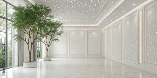 Starry Night Hallway 3D Ren...
