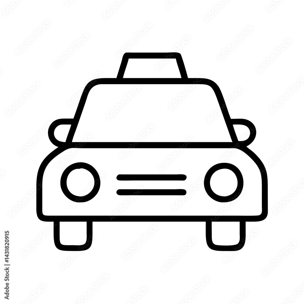 Taxi cab icon vector illustration, transportation service, public transport, ride sharing concept Taxi cab icon vector illustration, transportation service, public transport, ride sharing concept