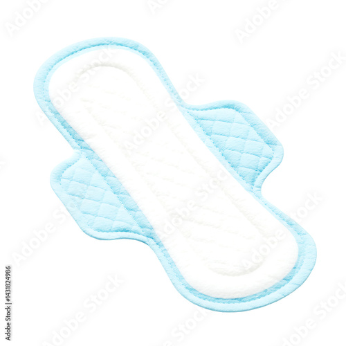 Feminine Hygiene Pad for Menstrual Care on Transparent Background


