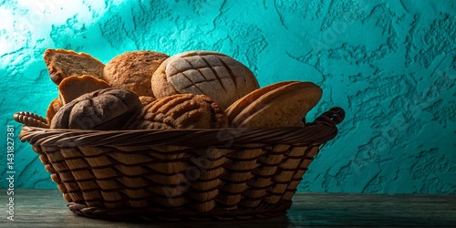 Wicker Basket of Pan Dulce ...