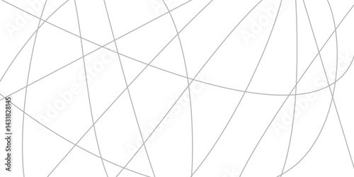 Intersecting Lines Web Modern Geometric Pattern on White. random Line Lattice Abstract Pattern in white background