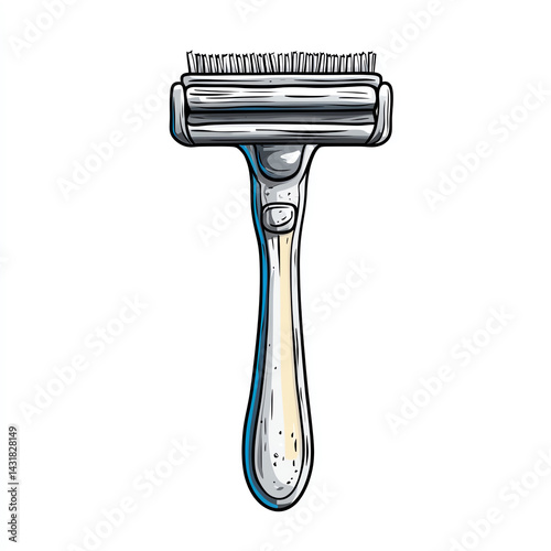 Stylish shaving razor design showcasing precision and elegance for grooming enthusiasts. photo