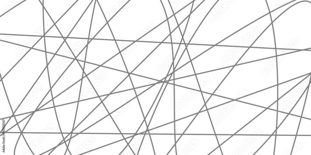 Obraz premium Intersecting Lines Web Modern Geometric Pattern on White. random Line Lattice Abstract Pattern in white background