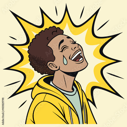 Human Face Emoji – Laughing Out Loud (Pop Art