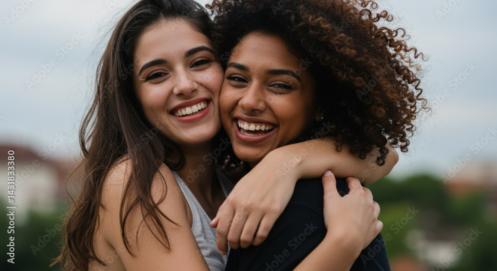 Happy and smiling friends Happy and smiling friends
