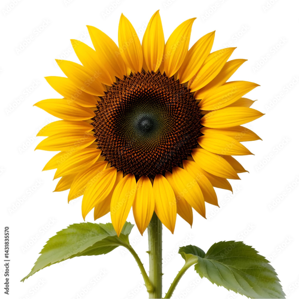 Obraz premium sunflower isolated on white