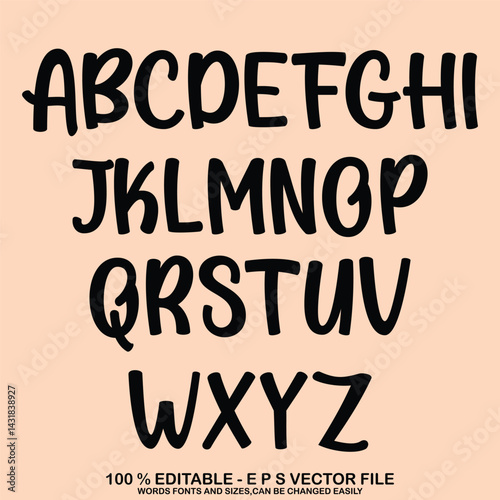 Grunge capital letters, distressed alphabet. Punk and grunge style alphabet. Stencil graffiti font. Bold brush drawn vector typography. Black ink dirty texture capital letters. Retro typeface.