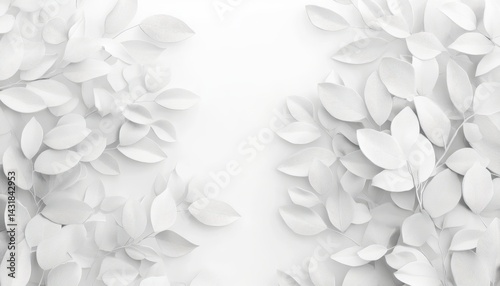 Monochromatic, elegant leaf design