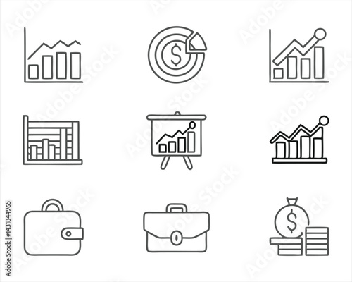 Stock Market icon set