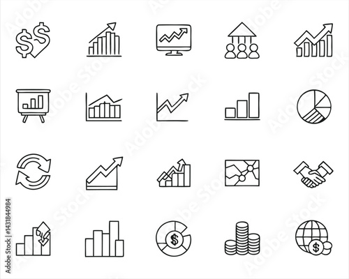 Stock Market icon set