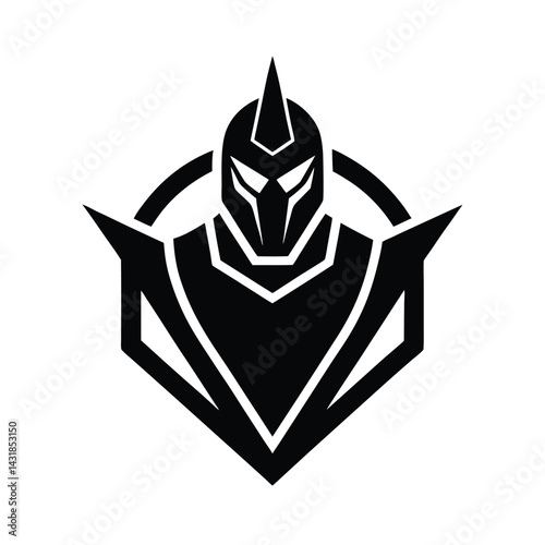 Space Blaster Silhouette Icon for Games