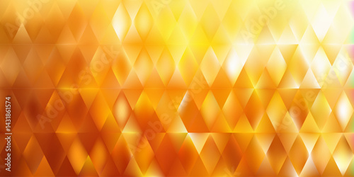 Glowing gold abstract background with diamond shaped gradient