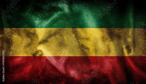 grunge rasta flag