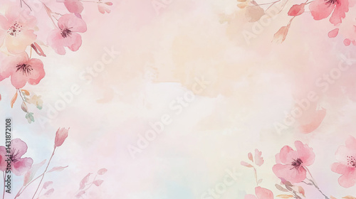 Elegant wedding invitation card background . Minimal hand painted watercolor Cosmos flowers texture template background. Design for wedding, vip cover, poster, rsvp moderncard.Valentine's Day

