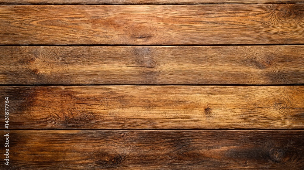 Fototapeta premium Dark Brown Rustic Wooden Planks Horizontal Texture Background Natural Wood Grain Pattern Detailed Old Wood Surface Vintage Timber Design Element for Rustic Projects and Crafts aged rich warm image 