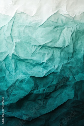Wallpaper Mural Teal Ombre Creased Fabric Texture Torontodigital.ca